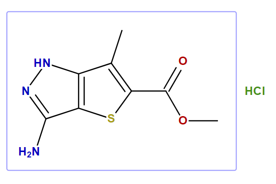 3-Amino-6-methyl-1H-thieno[3,2-c]pyrazole-5-carboxylic acid methyl ester hydrochloride