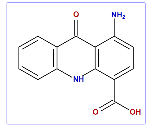 1-Amino-9-oxo-4-acridancarboxylic acid
