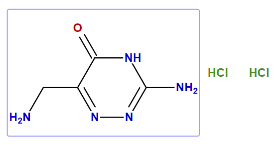 3-Amino-6-(aminomethyl)-1,2,4-triazin-5(4H)-one dihydrochloride