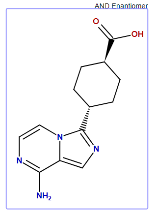 trans 4-(8-Amino-1-bromoimidazo[1,5-a]pyrazin-3-yl)cyclohexanecarboxylic acid
