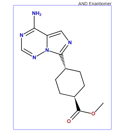 trans 4-(4-Amino-5-iodoimidazo[5,1-f][1,2,4]triazin-7-yl)cyclohexanecarboxylic acid methyl ester