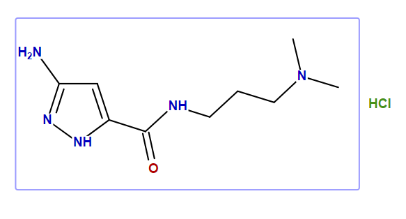 3-Amino-N-[3-(dimethylamino)propyl]-1H-pyrazole-5-carboxamide HCl
