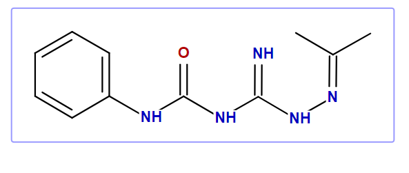 N-(Anilinocarbonyl)-2-(1-methylethylidene)-hydrazinecarboximidamide