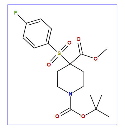 1-Boc-4[(4-fluorophenyl)sulfonyl]-4-carboxylic acid methyl ester