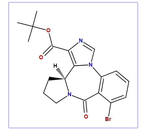 tert-butyl (S)-8-bromo-11,12,13,13a-tetrahydro-9-oxo-9H-imidazo[1,5-a]pyrrolo[2,1-c][1,4]benzodiazepine-1-carboxylate