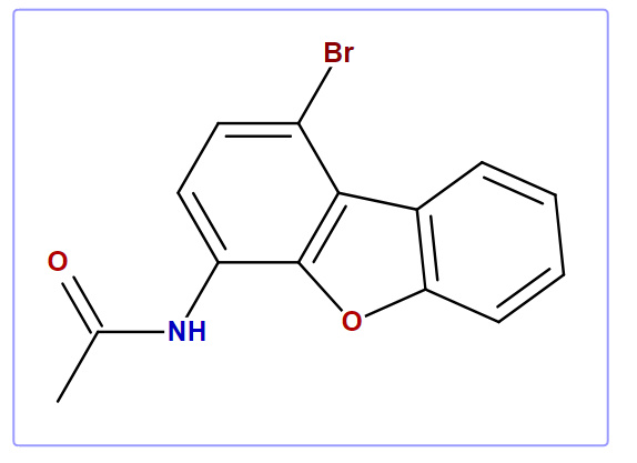 1-Bromo-4-acetaminodibenzofuran