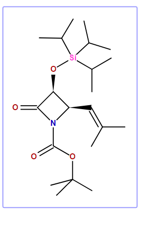 (2R,3S)-tert-Butyl-2-(2-methyl-1-propen-1-yl)-4-oxo-3-triisopropylsilyloxy-azetidine-1-carboxylate