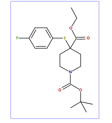 1-tert.Butyl-4-ethyl 4-(4-fluorophenylthio)-piperidine-1,4-dicarboxylate