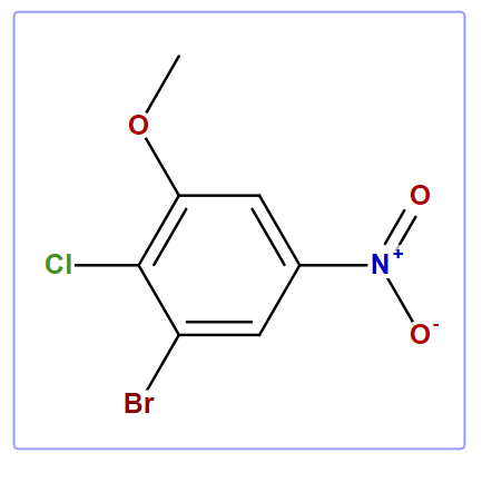 3-Bromo-2-chloro-5-nitroanisole
