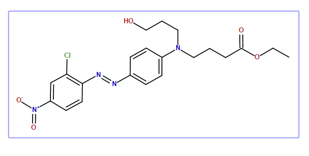Butanoic acid, 4-[[4-[(2-chloro-4-nitrophenyl)azo]phenyl](3-hydroxypropyl)amino]ethyl ester