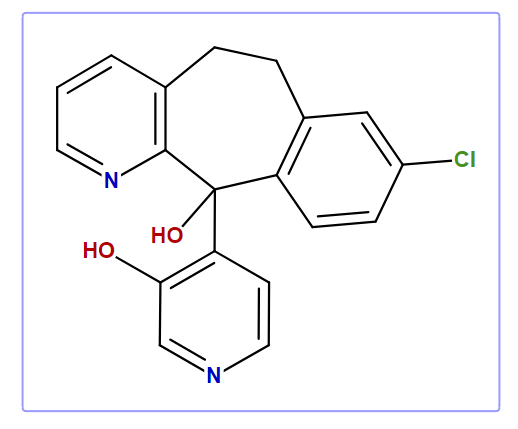 4-(8-Chloro-11-hydroxy-6,11-dihydro-5H-benzo[5,6]cyclohepta[1,2-b]pyridin-11-yl)-3-pyridinol