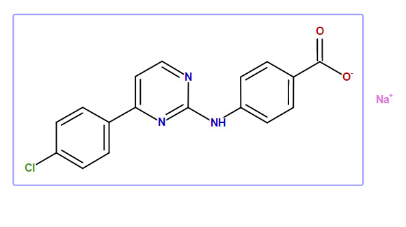4-[4-(4-Chlorophenyl)pyrimidin-2-ylamino]-benzoic acid sodium salt