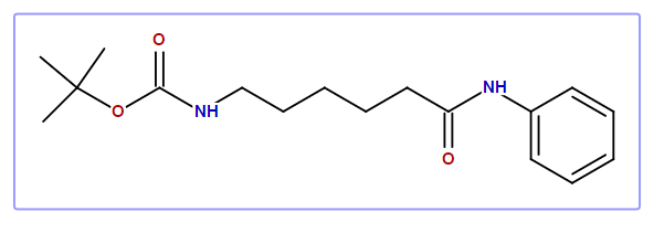 Carbamic acid, N-[6-oxo-6-(phenylamino)hexyl]-1,1-dimethyl ethyl ester
