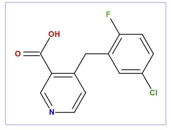 4-[(5-Chloro-2-fluorophenyl)methyl]-3-pyridine-carboxylic acid