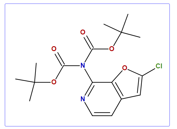 2-Chloro-7-di(Boc)amino-furo[2,3-c]pyridine
