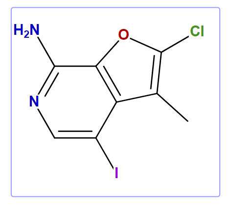 2-Chloro-4-iodo-3-methylfuro[2,3-c]pyridine-7-amine