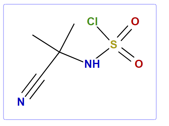 2[(Chlorosulfonyl)amino]-2-methylpropanenitrile