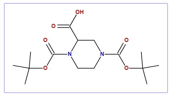 1,4-Di-Boc-piperazine-2-carboxylic acid