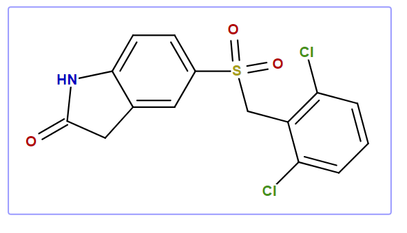 5[[(2,6-Dichlorophenyl)methyl]sulfonyl]-1,3-dihydro-2H-indol-2-one