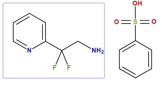 2,2-Difluoro-2-pyridin-2-yl-ethylamine benzene sulfonate salt