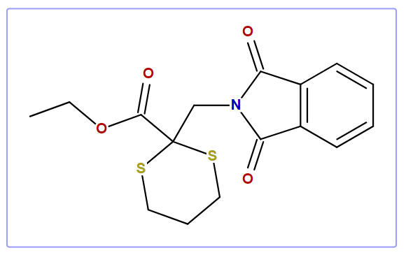 2-[(1,3-Dihydro-1,3-dioxo-2H-isoindol-2-yl)methyl]-1,3-dithiane-2-carboxylic acid ethyl ester