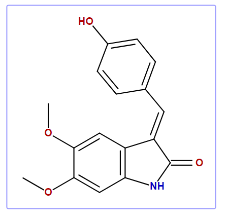 (E)-5,6-Dimethoxy-3(4-hydroxybenzylidene)-1H-indolin-2-one