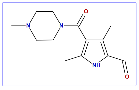 3,5-Dimethyl-4[(4-methyl-1-piperazinyl)-carbonyl]-1H-pyrrole-2-carbaldehyde