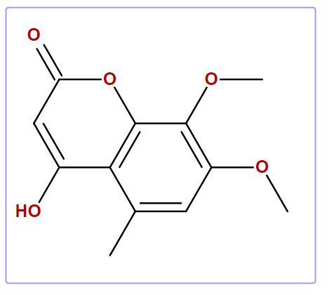 4-Hydroxy-7,8-dimethoxy-5-methyl-2H-1-benzopyran-2-one