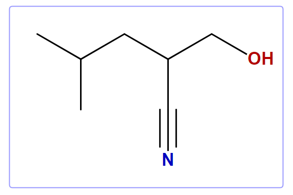2-(Hydroxymethyl)-4-methylpentanenitrile