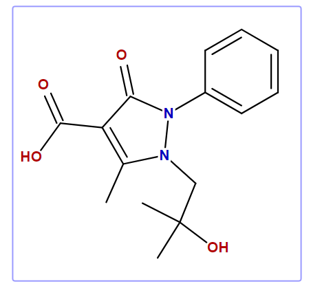 1-(2-Hydroxy-2-methylpropyl)-5-methyl-3-oxo-2-phenyl-2,3-dihydropyrazole-4-carboxylic acid