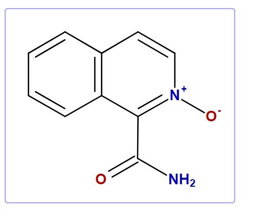1-Isoquinoline carboxamide-2-oxide