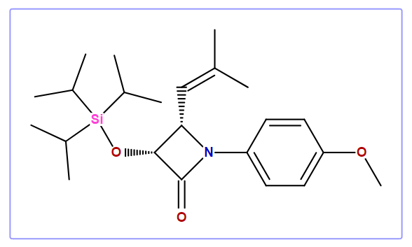 (3R,4S)-1-(4-Methoxyphenyl)-4-(2-methylpropenyl)-3-triisopropylsilyloxy-azetidin-2-one