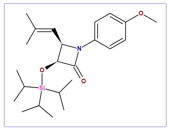 (3S,4R)-1-(4-Methoxyphenyl)-4-(2-methylpropenyl)-3-triisopropylsilyloxy-azetidin-2-one