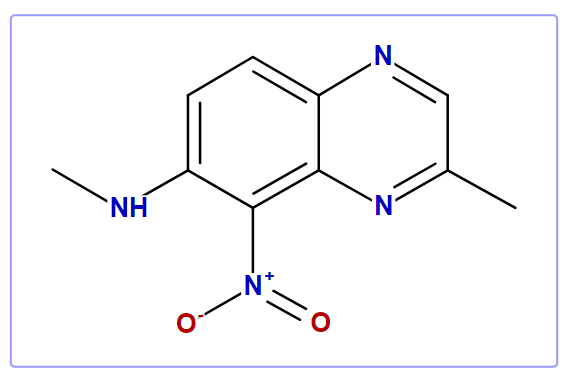 2-Methyl-7-methylamino-8-nitroquinoxaline
