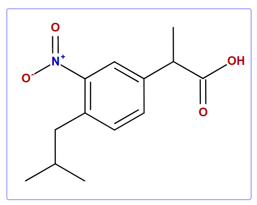 alpha-Methyl-4-(2-methylpropyl)-3-nitrophenylacetic acid