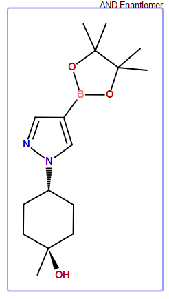 trans 1-Methyl-4-[4-(4,4,5,5-tetramethyl-1,3,2-dioxa-borolan-2-yl)-1H-pyrazol-1-yl)cyclohexanol