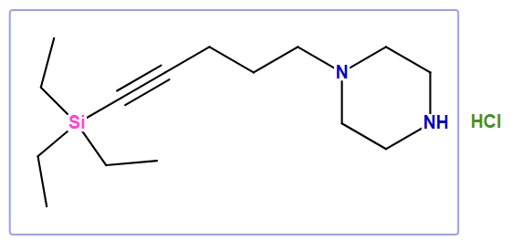 1-[5-(Triethylsilyl)-4-pentyn-1-yl]piperazine hydrochloride