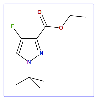 Ethyl-1-tert. Butyl-4-fluoro-1H-pyrazole-3-carboxylate