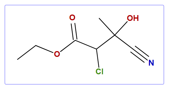 Ethyl 2-chloro-3-cyano-3-hydroxy-3-methylpropanoate