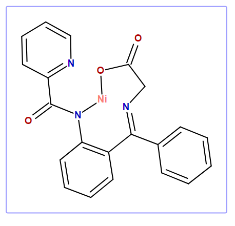 Glycine, N-[phenyl[2-[(2-pyridinylcarbonyl)-amino]phenyl]methylene]-, Nickel complex