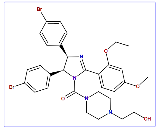 Methanone, [(4R,5S)-4,5-bis(4-bromophenyl)-2-(2-ethoxy-4-methoxyphenyl)-4,5-dihydro-1H-imidazol-1-yl][4-(2-hydroxyethyl)-1-piperazinyl]-