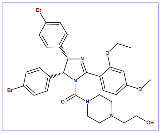 Methanone, [(4S,5R)-4,5-bis(4-bromophenyl)-2-(2-ethoxy-4-methoxyphenyl)-4,5-dihydro-1H-imidazol-1-yl][4-(2-hydroxyethyl)-1-piperazinyl]-