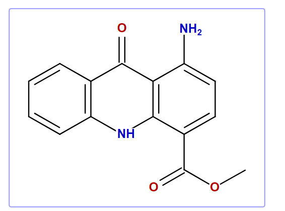 Methyl-1-amino-9-oxo-4-acridinecarboxylate