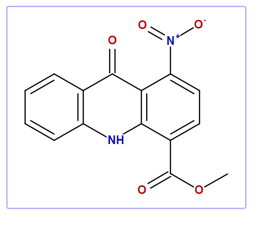 Methyl-1-nitro-9-oxo-4-acridinecarboxylate