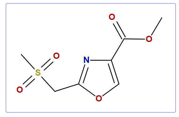 Methyl 2-[(Methylsulfonyl)methyl]-oxazole-4-carboxylate