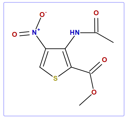 Methyl 3-(Acetylamino)-4-nitrothiophene-2-carboxylate